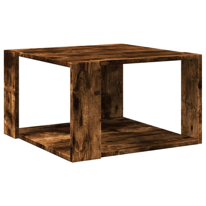 vidaXL Couchtisch Räuchereiche 51,5x51,5x30 cm Holzwerkstoff