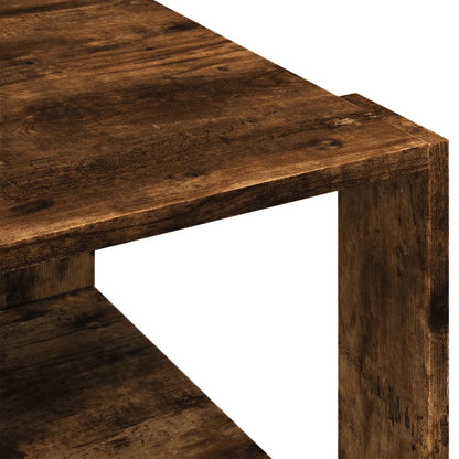 vidaXL Couchtisch Räuchereiche 51,5x51,5x30 cm Holzwerkstoff