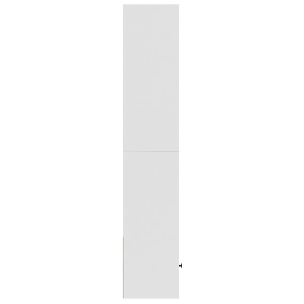 vidaXL Bücherregal Weiß 40x36x189 cm Holzwerkstoff