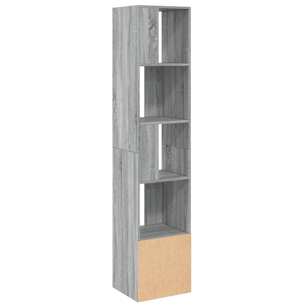 vidaXL Bücherregal Grau Sonoma 40x36x189 cm Holzwerkstoff