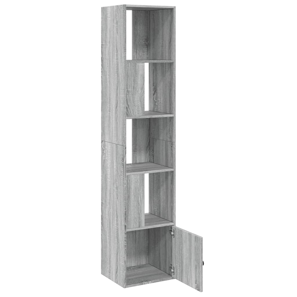 vidaXL Bücherregal Grau Sonoma 40x36x189 cm Holzwerkstoff