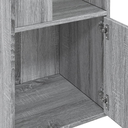 vidaXL Bücherregal Grau Sonoma 40x36x189 cm Holzwerkstoff