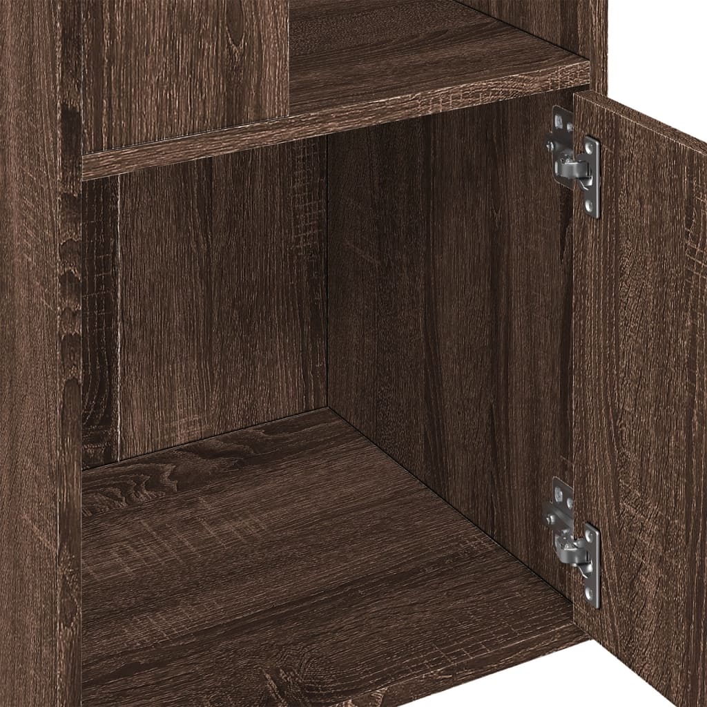 vidaXL Bücherregal Braun Eichen-Optik 40x36x189 cm Holzwerkstoff