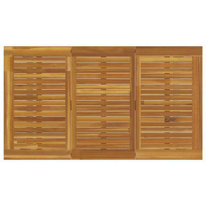 vidaXL Garten Essgruppe 7 pcs Grau Massivholz Akazie