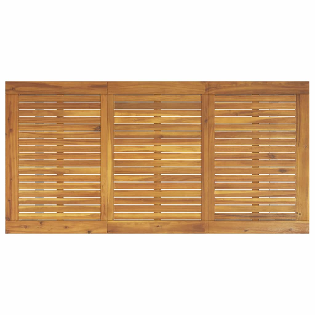 vidaXL Garten Essgruppe 5 pcs Grau Massivholz Akazie