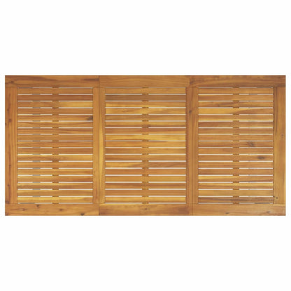 vidaXL Garten Essgruppe 5 pcs Grau Massivholz Akazie