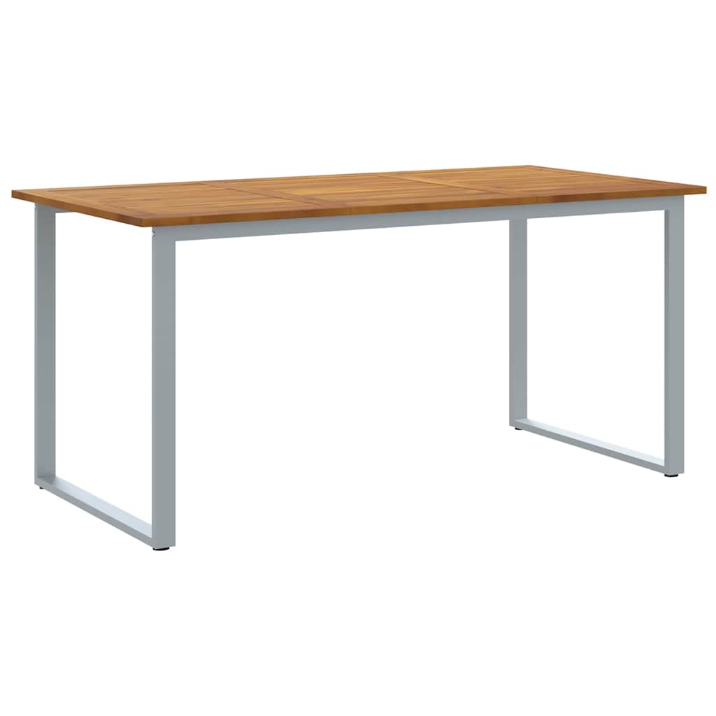 vidaXL Garten Essgruppe 7 pcs Grau Massivholz Akazie