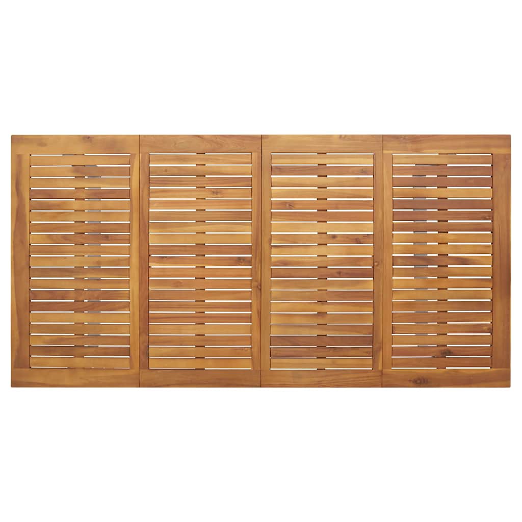 Garten Essgruppe 7 pcs Grau Massivholz Akazie