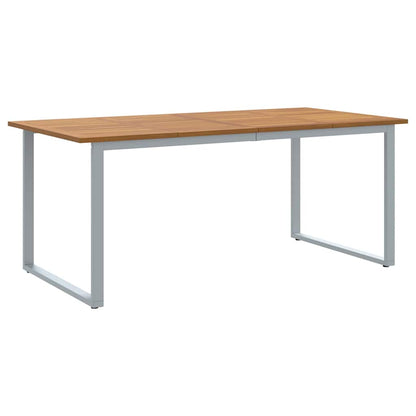 vidaXL Garten Essgruppe 7 pcs Grau Massivholz Akazie