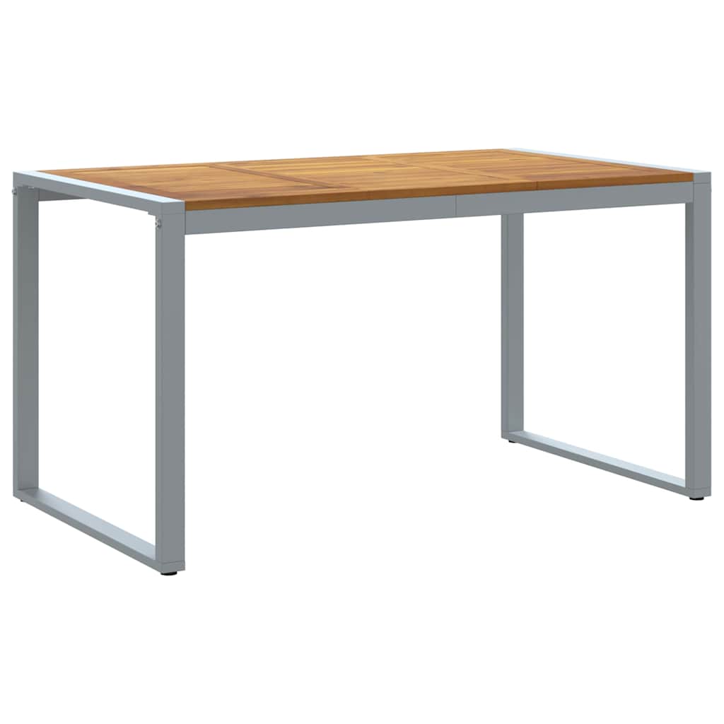 vidaXL Garten Essgruppe 7 pcs Grau Massivholz Akazie