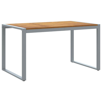 vidaXL Garten Essgruppe 7 pcs Grau Massivholz Akazie