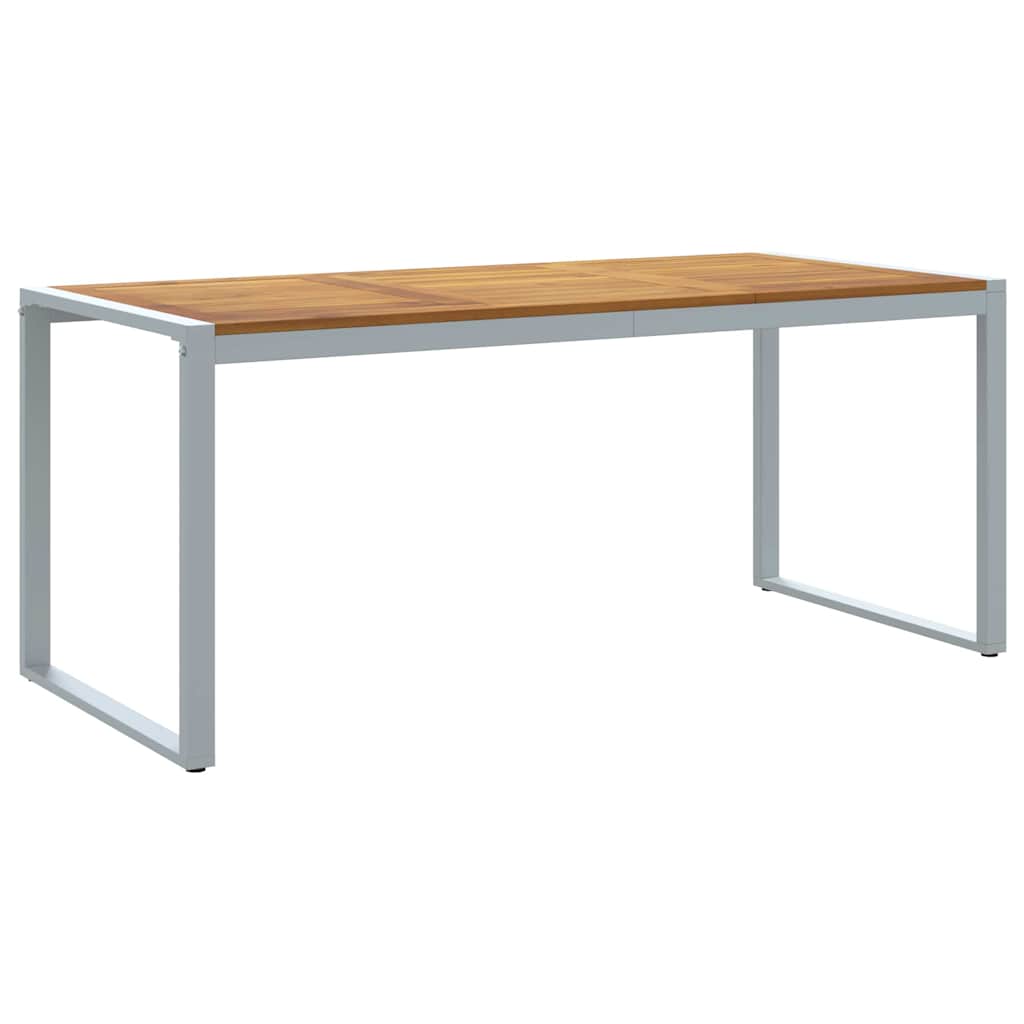 vidaXL Garten Essgruppe 7 pcs Grau Massivholz Akazie