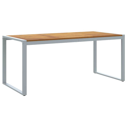 vidaXL Garten Essgruppe 7 pcs Grau Massivholz Akazie