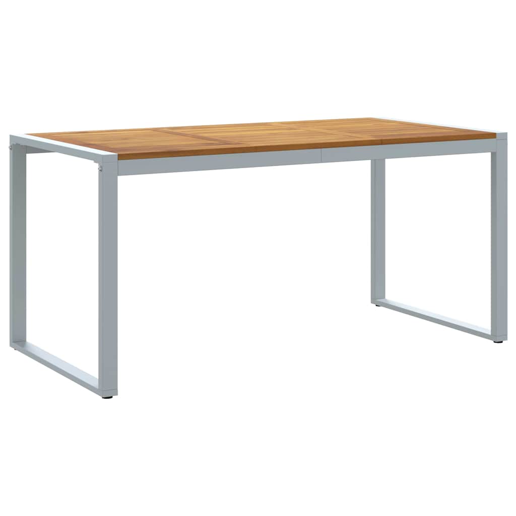vidaXL Garten Essgruppe 7 pcs Grau Massivholz Akazie
