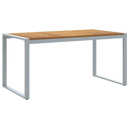 vidaXL Garten Essgruppe 7 pcs Grau Massivholz Akazie