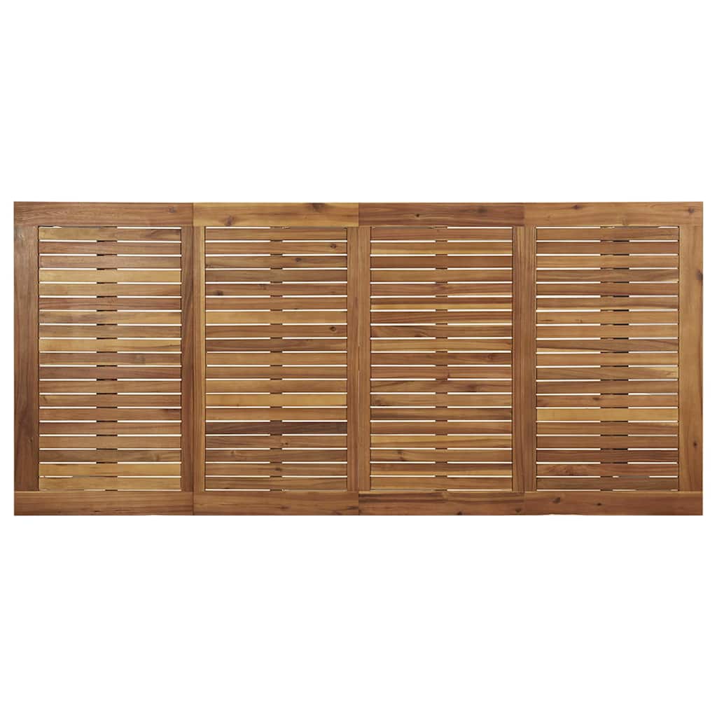 vidaXL Garten Essgruppe 9 pcs Schwarz Massivholz Akazie