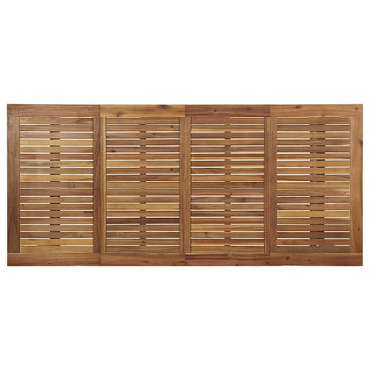 vidaXL Garten Essgruppe 9 pcs Schwarz Massivholz Akazie