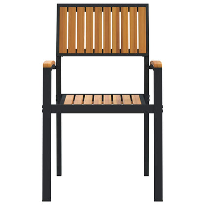 vidaXL Stapelstuhl 6 pcs Braun 56 x 57 x 87 cm Massivholz Akazie
