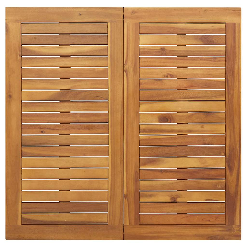 Garten Essgruppe 5 pcs Schwarz Massivholz Akazie