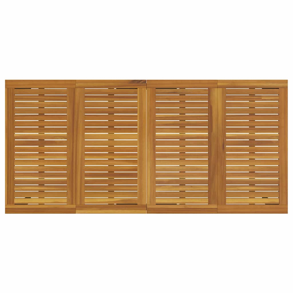 vidaXL Garten Essgruppe 7 pcs Schwarz und Braun 200 x 90 x 75 cm