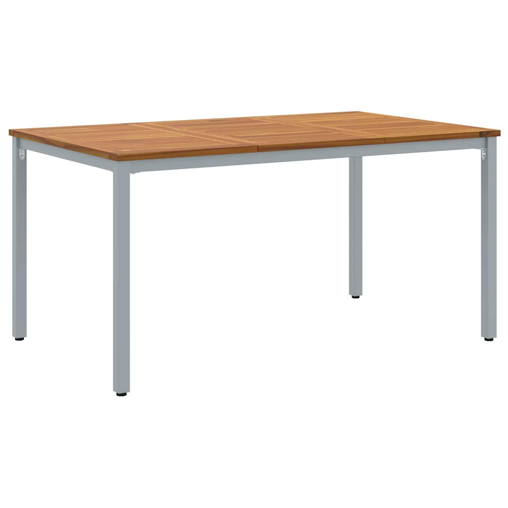 vidaXL Garten Essgruppe 5 pcs Grau Massivholz Akazie