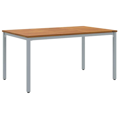vidaXL Garten Essgruppe 5 pcs Grau Massivholz Akazie
