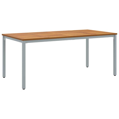 vidaXL Garten Essgruppe 5 pcs Grau Massivholz Akazie