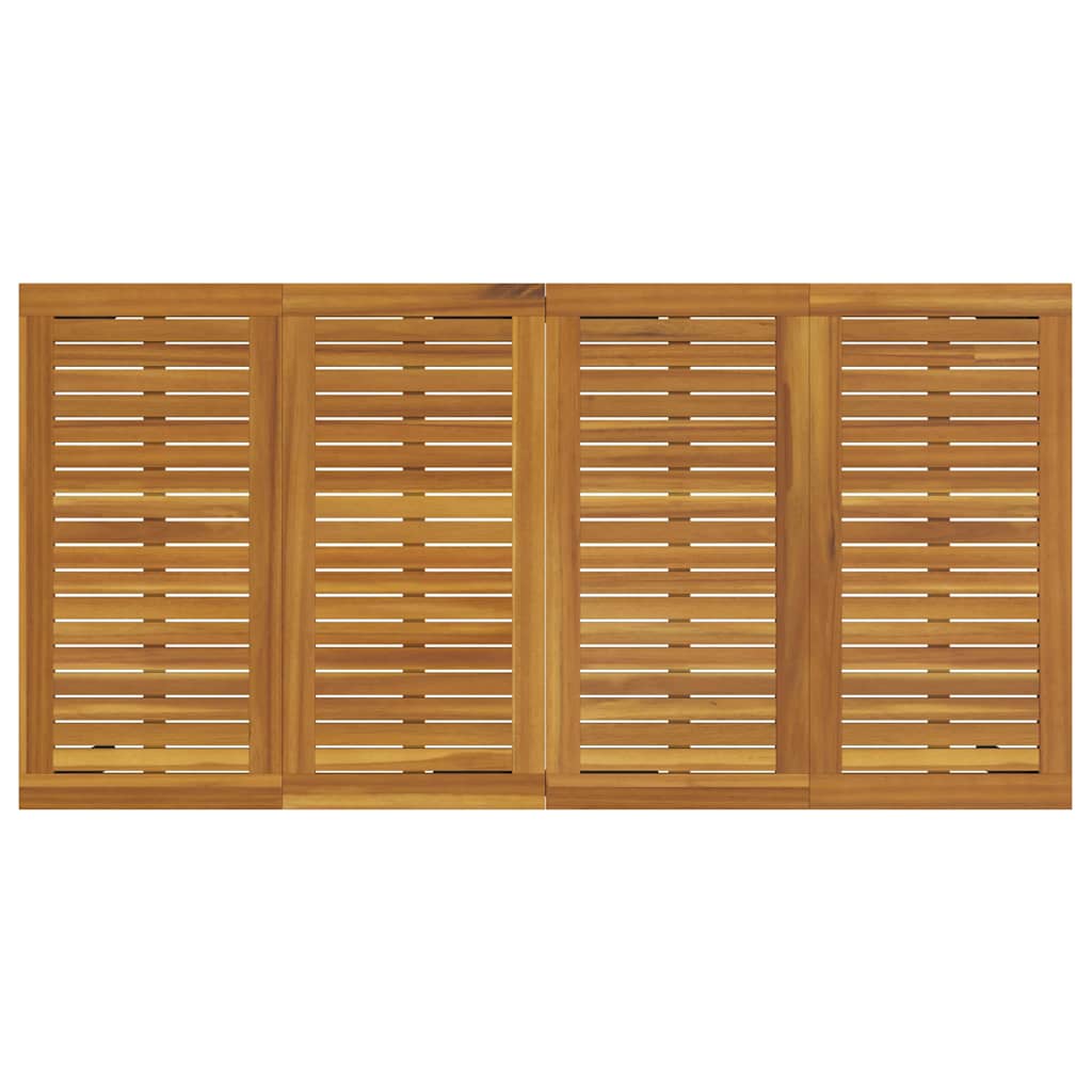 Garten Essgruppe 7 pcs Grau Massivholz Akazie