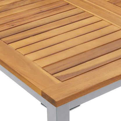 vidaXL Garten Essgruppe 7 pcs Grau und Braun 200 x 90 x 75 cm