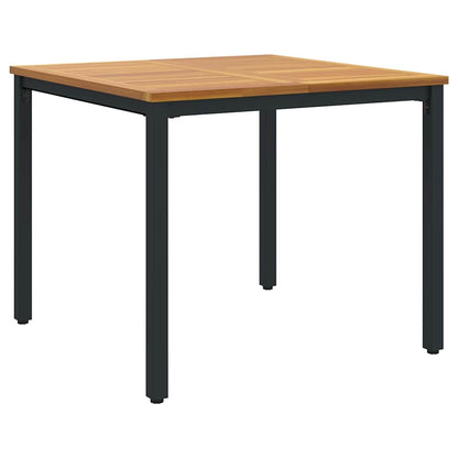 vidaXL Garten Essgruppe 5 pcs Schwarz Massivholz Akazie