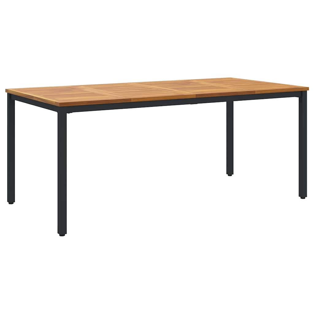 vidaXL Garten Essgruppe 5 pcs Schwarz Massivholz Akazie