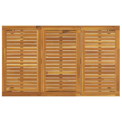 Garten Essgruppe 5 pcs Grau Massivholz Akazie