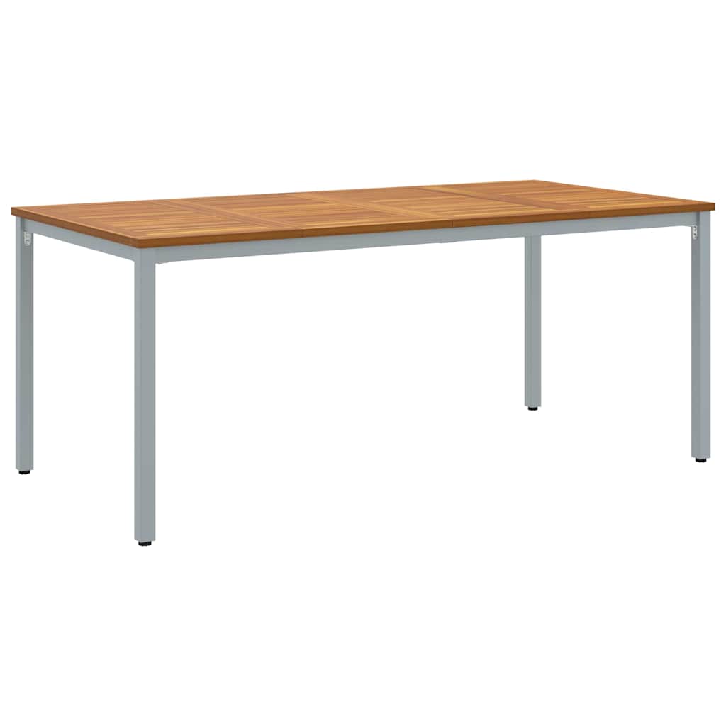 vidaXL Garten Essgruppe 5 pcs Grau Massivholz Akazie