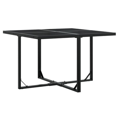 vidaXL 5-tlg. Garten-Essgruppe mit Kissen Schwarz Poly Rattan