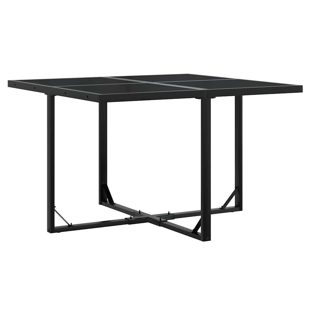 vidaXL 5-tlg. Garten-Essgruppe mit Kissen Schwarz Poly Rattan