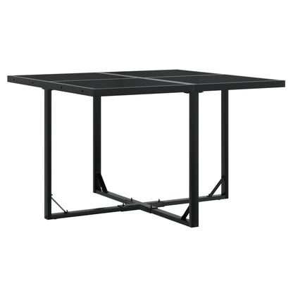 vidaXL 5-tlg. Garten-Essgruppe mit Kissen Schwarz Poly Rattan