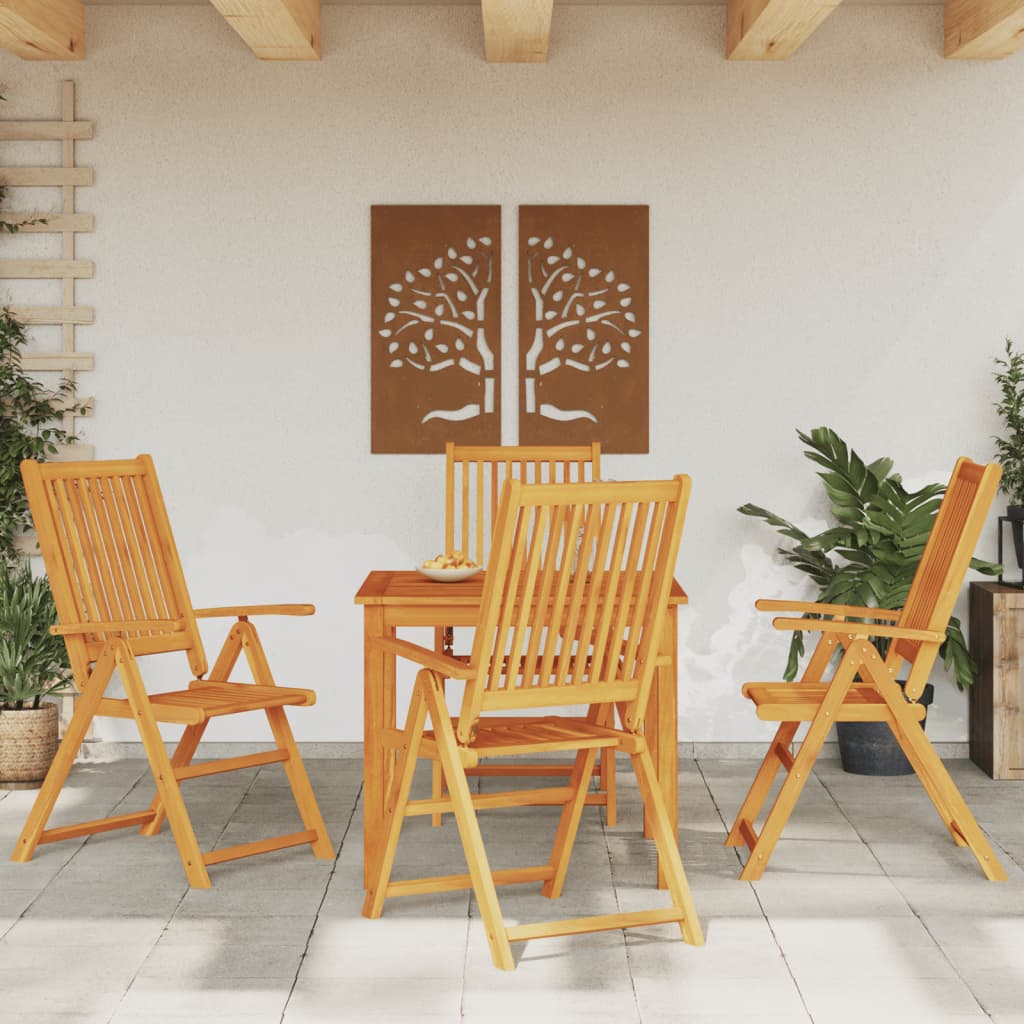 vidaXL 5-tlg. Garten-Essgruppe 85x85x74 cm Massivholz Akazie