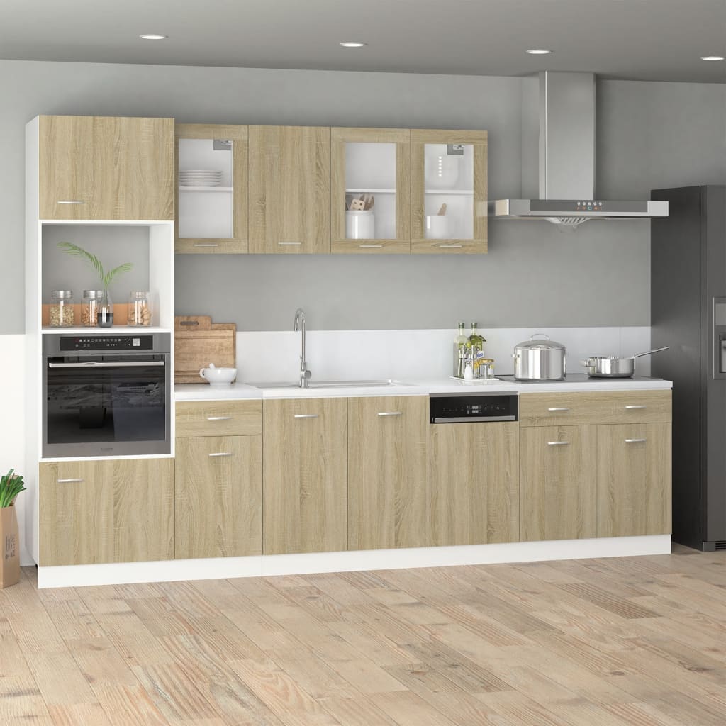 vidaXL Schubunterschrank Lyon Sonoma-Eiche 80x46x81,5 cm Holzwerkstoff