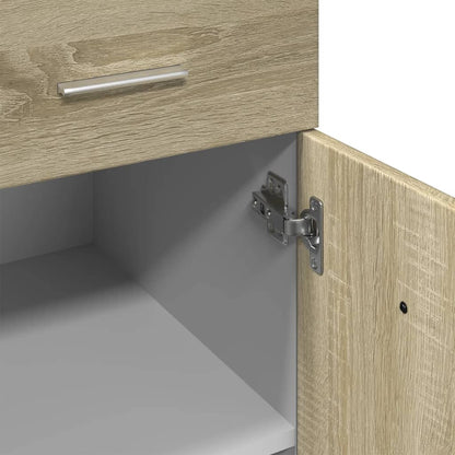 vidaXL Schubunterschrank Lyon Sonoma-Eiche 80x46x81,5 cm Holzwerkstoff