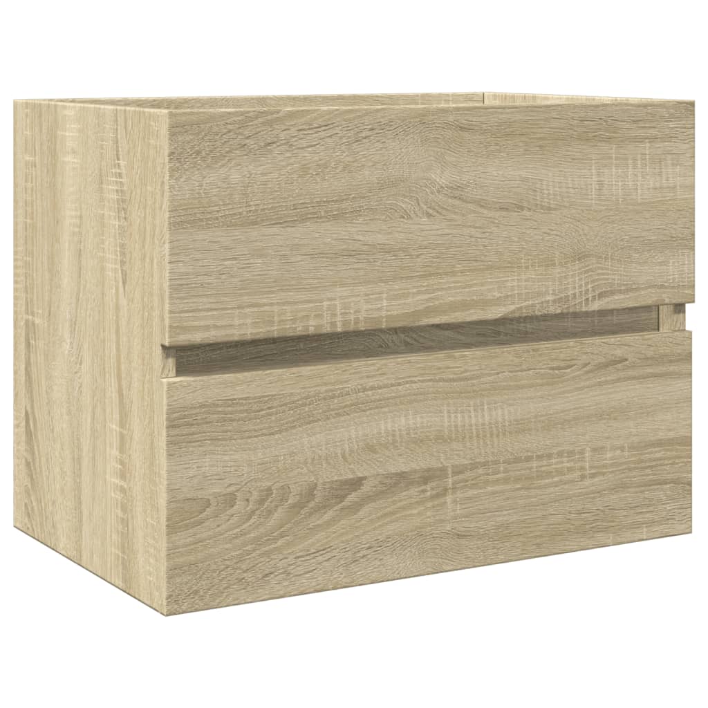 Meuble sous-lavabo vidaXL chêne sonoma 60x38,5x45 cm bois d'ingénierie