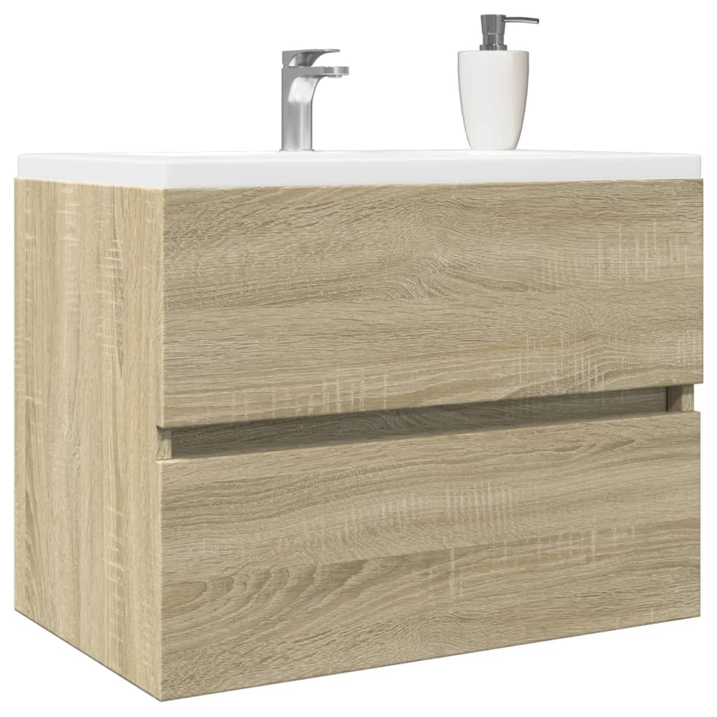 Meuble sous-lavabo vidaXL chêne sonoma 60x38,5x45 cm bois d'ingénierie
