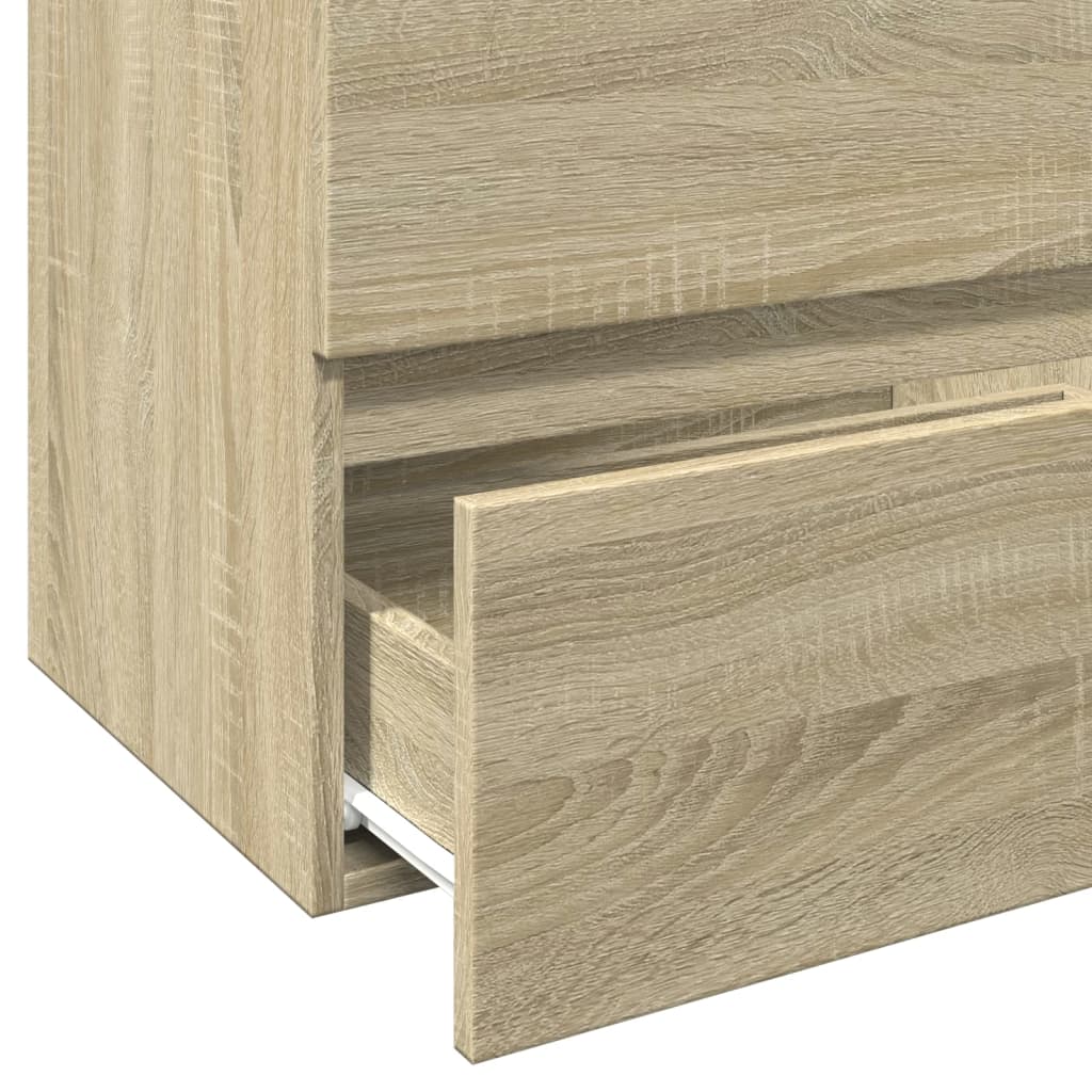 Meuble sous-lavabo vidaXL chêne sonoma 60x38,5x45 cm bois d'ingénierie
