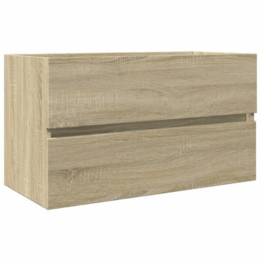 vidaXL Meuble sous-lavabo chêne sonoma 80x38,5x45 cm Bois d'ingénierie