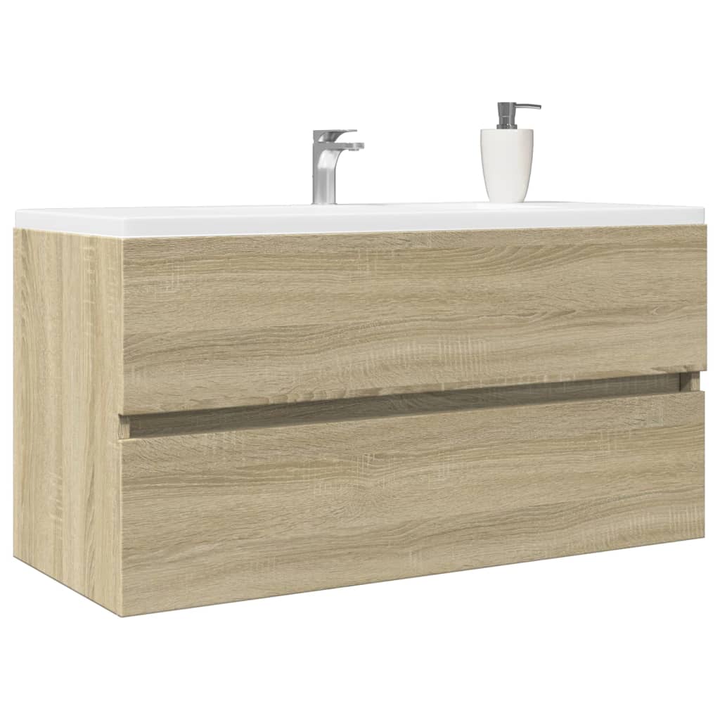 Meuble sous-lavabo vidaXL chêne sonoma 90x38,5x45 cm en bois d'ingénierie