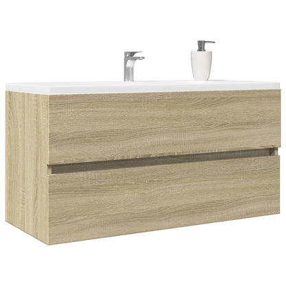 Meuble sous-lavabo vidaXL chêne sonoma 90x38,5x45 cm en bois d'ingénierie