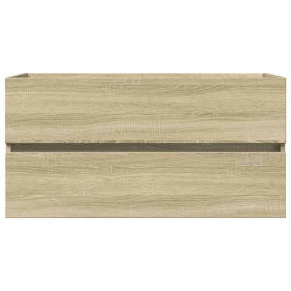 Meuble sous-lavabo vidaXL chêne sonoma 90x38,5x45 cm en bois d'ingénierie
