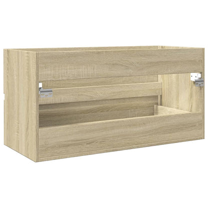 Meuble sous-lavabo vidaXL chêne sonoma 90x38,5x45 cm en bois d'ingénierie