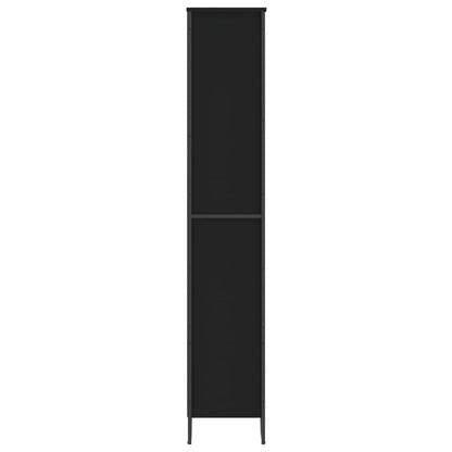 vidaXL Bücherregal Schwarz 80x31x169 cm Holzwerkstoff