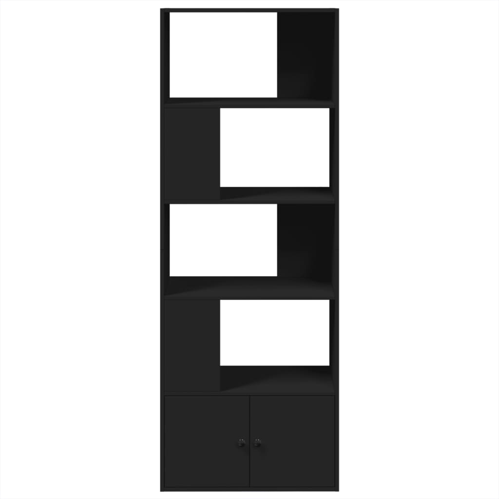 vidaXL Bücherregal Schwarz 70x36x189 cm Holzwerkstoff