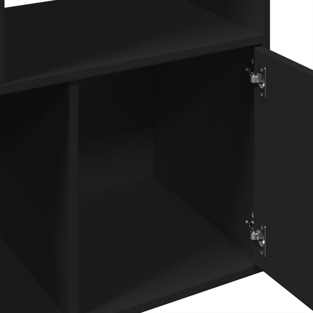 vidaXL Bücherregal Schwarz 70x36x189 cm Holzwerkstoff